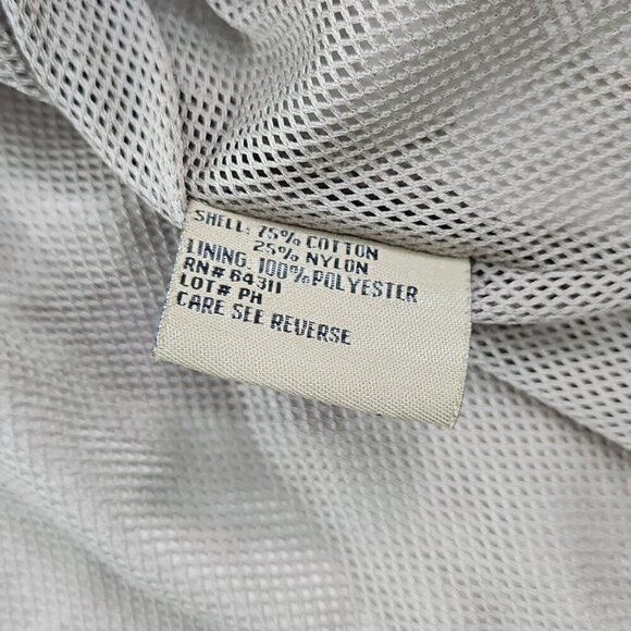 RFT by Rainforest Full Zip Utility Jacket Men's XL Beige Fully Lined EUC Vented - Picture 10 of 16